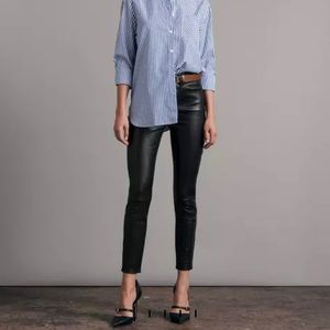Rag & Bone lambskin leather skinny pants